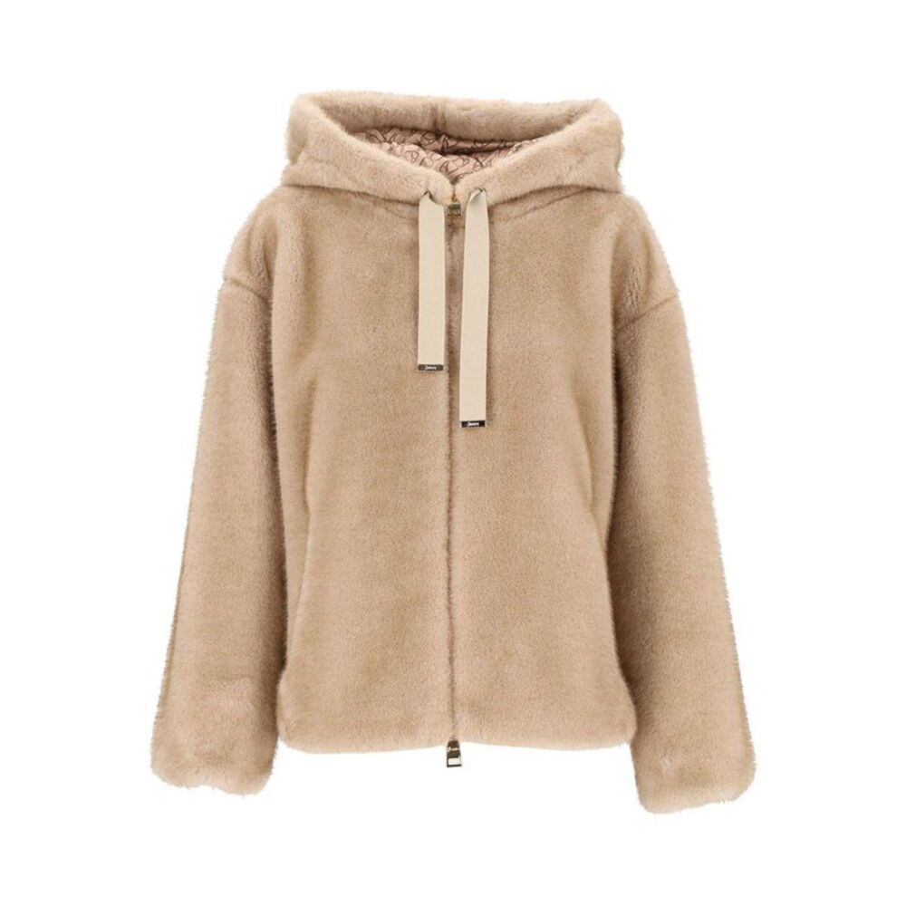 Herno Women Faux Fur Bomber Jacket